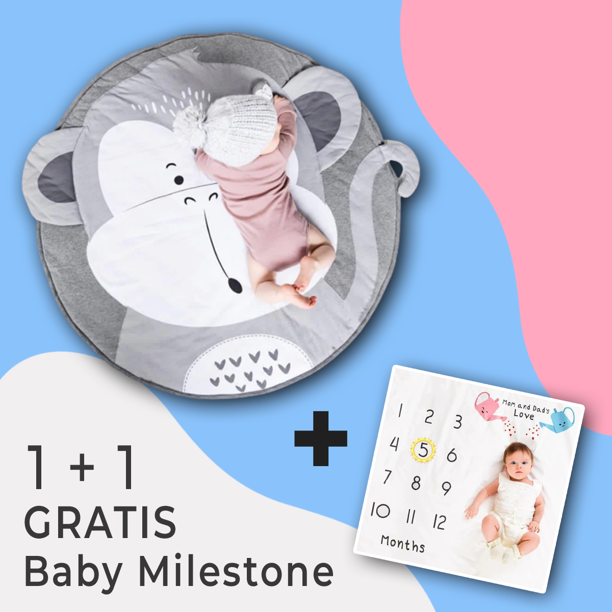 XtraSoft Babykleed - 90cm | Actie: 1+1 GRATIS Baby Milestone