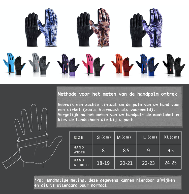 Thermal Handschoenen Pro | Volledig Waterdicht